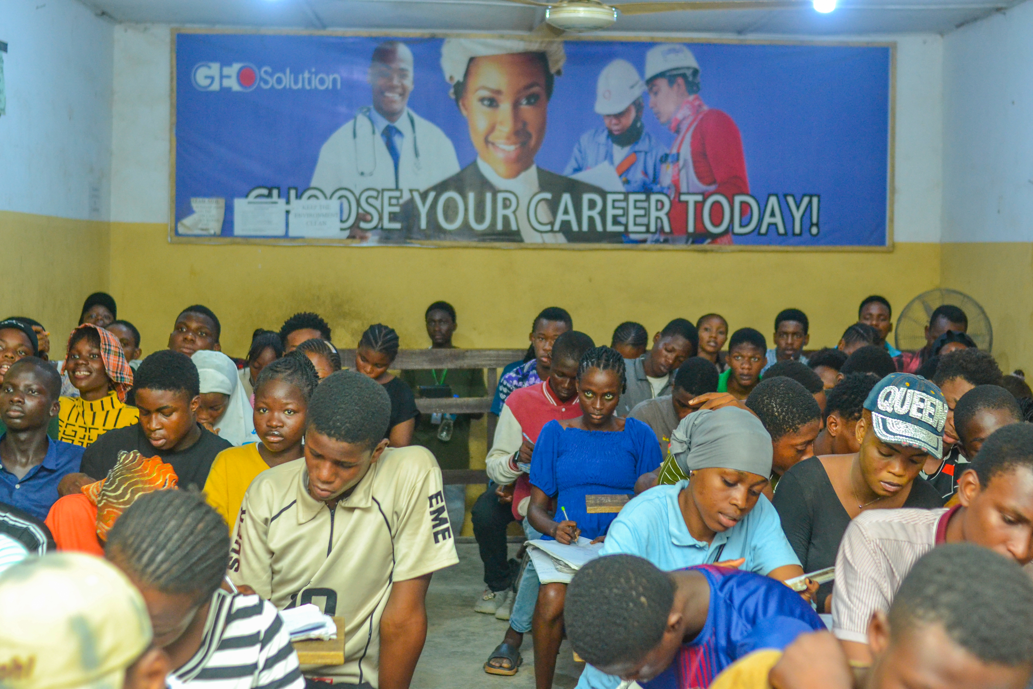 Large classroom session