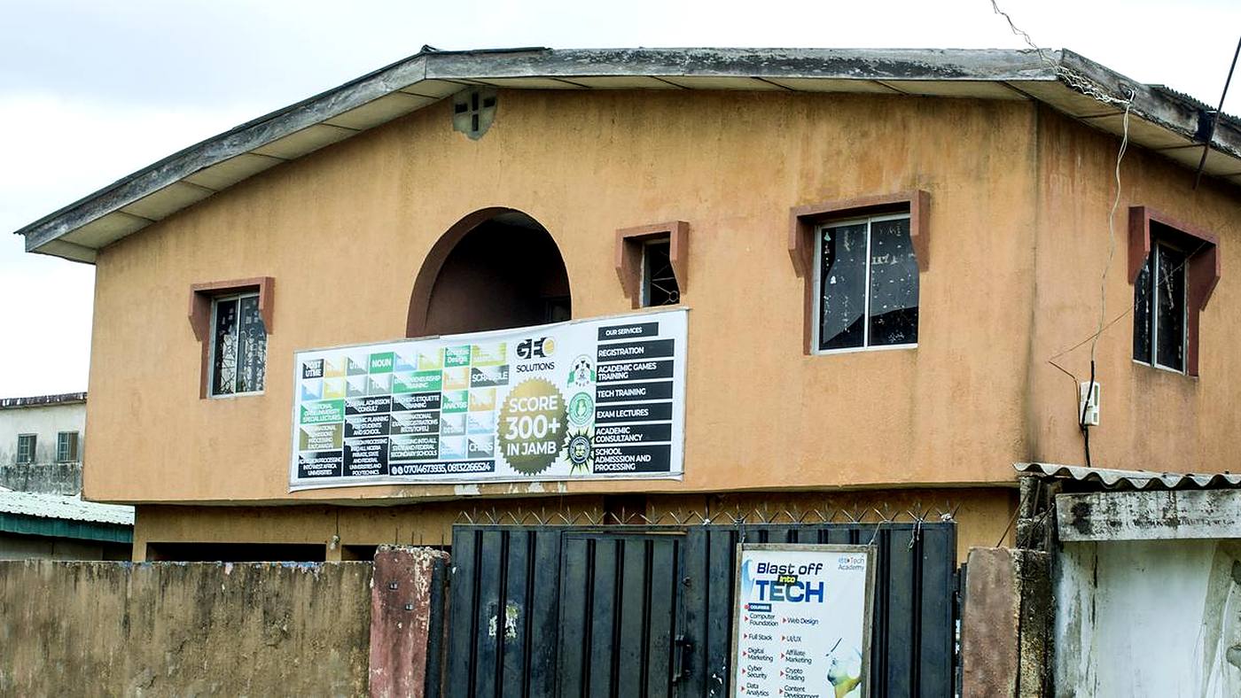 The Geosolution centre on Abayomi Street, Ikorodu Road, Lagos